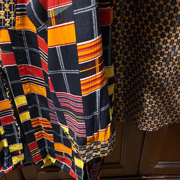 We Be Bop Vintage Colorful Geometric Patterned Cardigan and under top size 1X - Picture 3 of 16